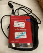 Clickfree External Drive 298GB HD - complete with case and USB lead (R02)