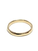 9ct yellow gold shaped band 2.5mm, weight 1.