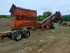 Power screen c/w separate elevator