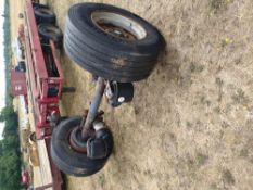 Commercial Trailer Axle w/ 5 Single Wheels