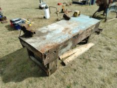 Timber Work Bench c/w 2 no.