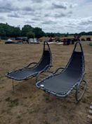 2 x Metal Garden Rocking