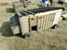 Chicken Hutch on Wheels