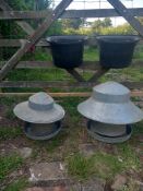 Animal Feeders / Drinkers x 2 (Hen Feeder x 1 & Hen Drinker x 1)