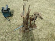 Pillar Drill, Tyre Changer & Workbench Vice