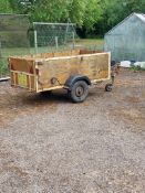 Wooden 2 Wheel Trailer