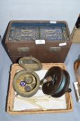 Ediswan Vintage Batteries, Fish Reel, Medallions, etc.