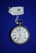 Midland Lever Pocket Watch with Continental Silver Case by J. Graves of Sheffield
