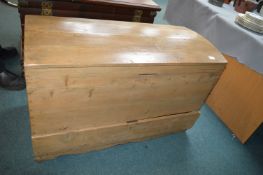 Stripped Pine Dome Topped Mule Chest