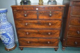 Victorian Walnut Veneered Two over Three Chest