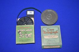 Two Vintage Film Reels “Mickey Mouse”, and “Royal Air Force Display at Hendon 1929”