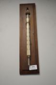 Mounted Mercury Thermometer