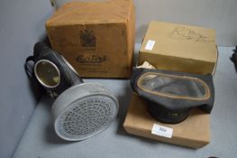 Two WWII Gas Masks