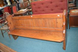 Victorian Pitch Pine Church Pew 6ft long
