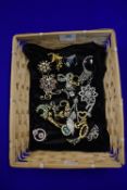 Vintage Costume Jewellery Brooches