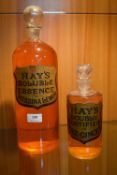 Two Victorian Chemist Shop Bottles (smaller bottle AF)