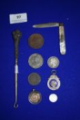 Assorted Silver Items and Vintage Coinage etc.