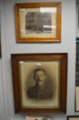 Two Framed Photographs “WWI Soldier” and “Leeds City Council”