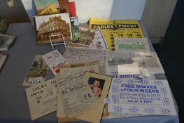 Vintage Hull Related Ephemera, Local Advertising, etc.