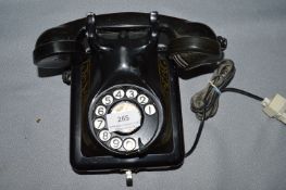 Wall Mounted Bell Telephone Manufactured in Belgium by MFG & Co.