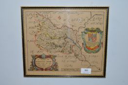 Map of The West Riding of Yorkshire dated 1673