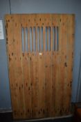 Victorian Stripped Pine Stable Door Panel 6ft high x 3’7” wide