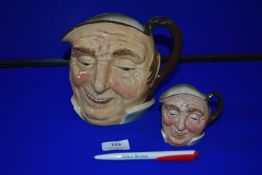 Two Royal Doulton John Barleycorn Character Jugs