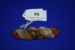 Sterling Silver & Agate Booch