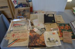 WWII Pamphlets and Ephemera etc.
