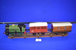 Hornby O Gauge Clockwork M3 LNER 460 Loco, Kettle Truck, and Guards Van