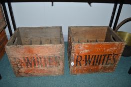 Two Bottle Crates for R. White’s Lemonade
