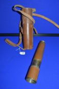 Leather Cased Brass Telescope by B.C. & Co. Limited