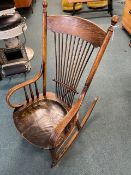 Bentwood Spindleback Country Rocking Chair