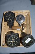WWII Aircraft Gauges, and WWI Aircraft Balloon Valve