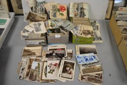 Three Boxes of Vintage Postcards