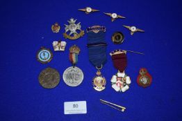Enamel Badges Including Medallions etc.