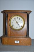Oak Cased Mantel Clock