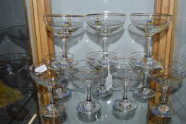 Ten Babycham Glasses
