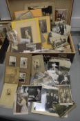 Vintage Case Containing Victorian Photographs etc.