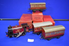 Hornby O Gauge Clockwork No. 101 LMS Passenger Set