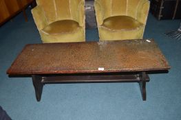 Beaten Copper Topped Coffee Table