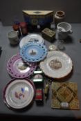 Vintage Hull Related Ribbon Plates, Moneyboxes, etc.