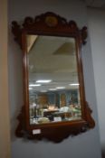 Victorian Mahogany Carved Framed Mirror