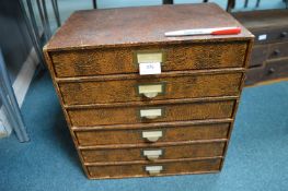 1950’s Six Drawer Collectors Cabinet