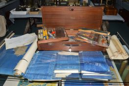 Drawing Office Mahogany Planners Tool Chest plus A