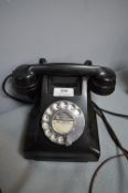 Black Bakelite Telephone