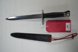 Vintage Swiss Army S&W Bayonet with Scabbard 102240