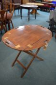 Mahogany Butlers Tray on Folding Stand