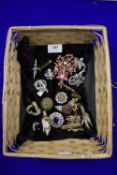 Vintage Costume Jewellery Brooches