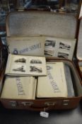 Vintage Case Containing Full Cigarette Card Albums